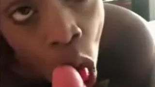 Black Teen I Met On Tinder Sucking My White Cock