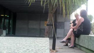 dangling outside with a friend 3