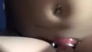 My girlfriend fucking me with a strap on