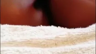 Fucking my tight pussy with Lipstick Hiding From my son