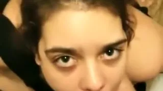 Slut gives blowjob to BBC