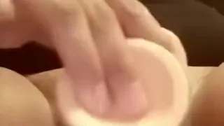 Teen plays with her BIG tits and wet pussy a