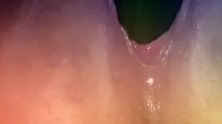 Chubby pussy cucumber play