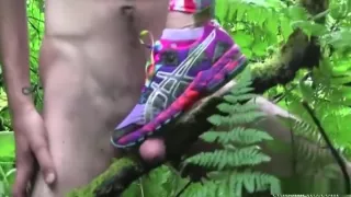 Ballbusting in nature public