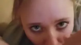 Hannah Newman sucking cock for cum