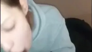 White girl sucking the nut out the bbc