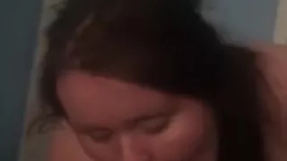 Sucking my daddy’s big black cock