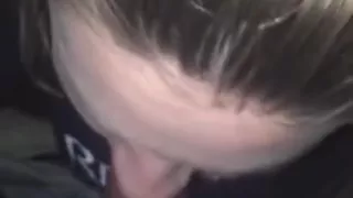 sexy white girl comes to the trap to suck big bbc sloppy