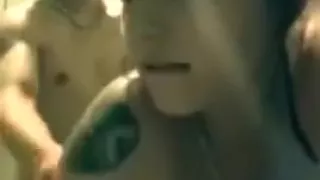 Bathroom quickie and cumming in her mouth