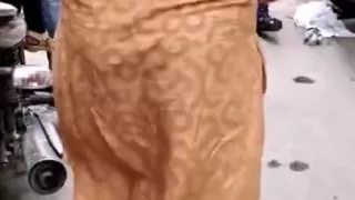 indian beautiful young girl with very big ass walking