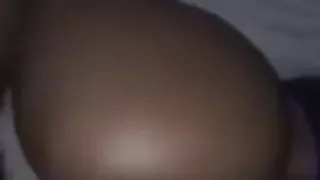 DC ebony cuming on dick