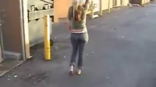 zoe walking barefoot