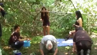 Femdom game by 3 mistress