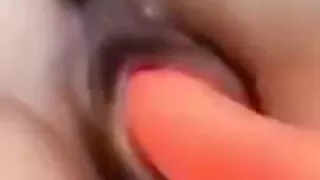 Hot brunette masturbating and squirting in a public park