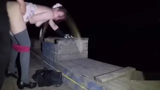 LN´s#37 Petite cutie in short skirt, BJ & quickie lake bridge night