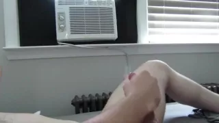 Fucking my hand to relieve some stress on work trip