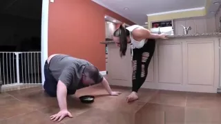 Fat pornstar femdom humiliation with cumshot