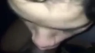 Lightskin gives sloppy blowjob