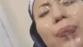 Japanese Teen Nun Does Bukkake