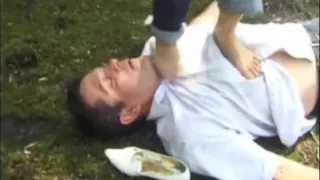 Old trampling and jumping clip