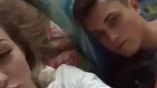 Young russian couple fucking on a live broadcast