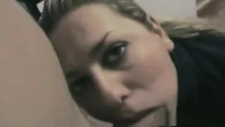 Blonde Eats Cock In The Kitchen