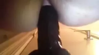 Bbw - anal fucked by dildo - creamy pussy