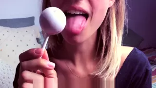 Lele, the college dream girl sucks a lolly and makes you cum. JOI countdown