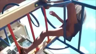 Pantyhose in public blonde