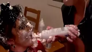 Whipped cream rubdown