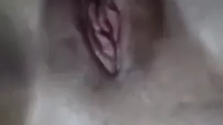 a lonely girl decided to joke with her pussy