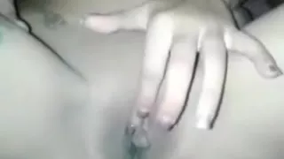 Wifey rubbing her cunt