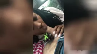 Black Hooker Sucking My White Cock