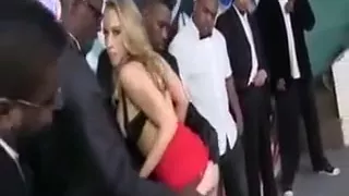 Blonde Has To Service Black Men