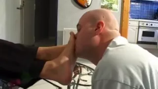 french mistress slave licking feet