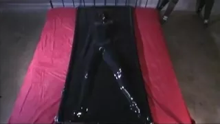 emily gets naked and unzips her vacuum bag