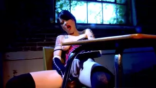 Inked Schoolgirl Loves Fingering Her Wet Twat