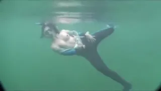 Masturbation Underwater in Sea