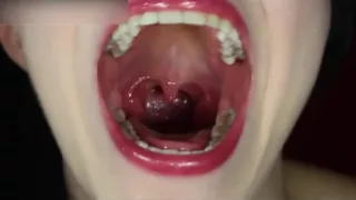 mouth tongue lady