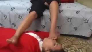 Get on your knees bitch ant suck my fucking toes. Don't forget about heel