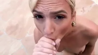 Blonde Babe Eliza Jane Blows Big Cock Of Stalker