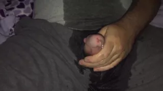 Horny bed wetting couple