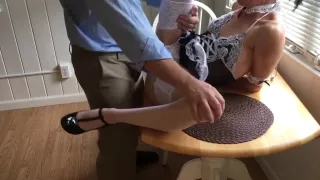 I wore a French maid outfit to work......it worked well!