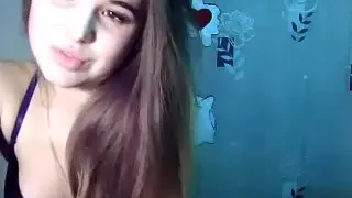 Sexy Little Brunette Is On Her Live Webcam Chatting And Sho