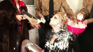 Bondaged And Covered In Food