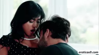 Asian Ember Snow takes care of a bigcock