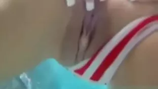 Busty Blonde Babe Gets Horny Flashing