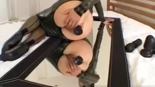 Dirty Brunette Bitch Goes Crazy Dildo