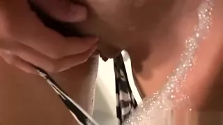 Skinny Brunette Solo In The Hottub