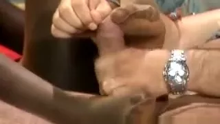 Pantyhose African Slut Footjob Riding Interracial